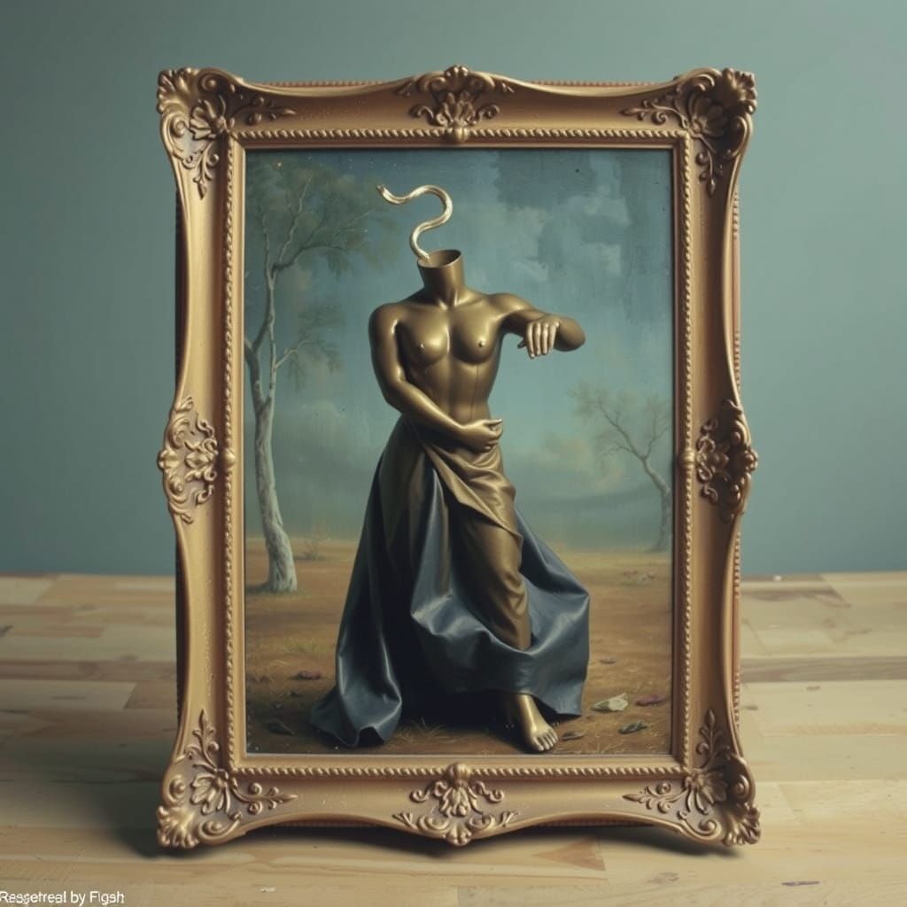 Swirling Crimson and Scarlet Abstract Forms