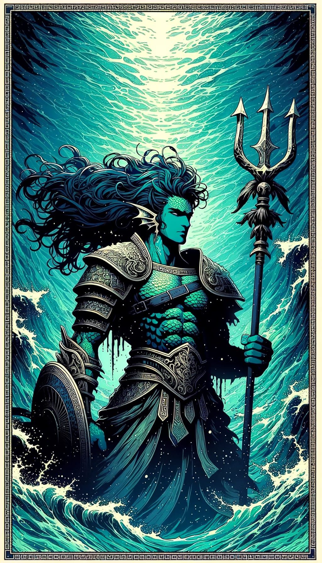 Triton Soldier in Greek-Style Armor