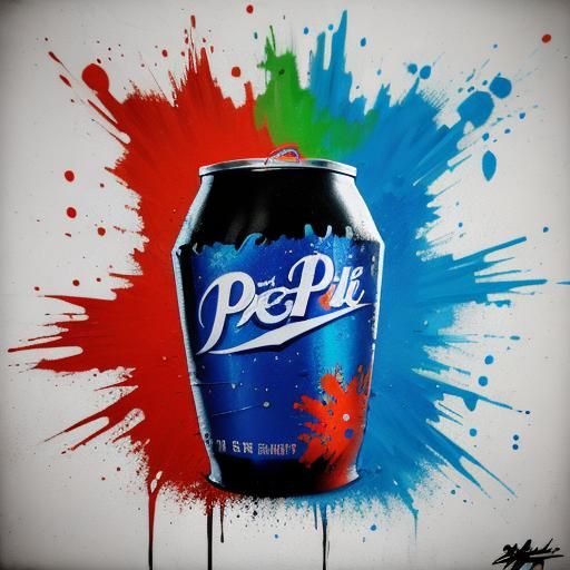 Graffiti Art: Colorful 'Pepsi' Street Art