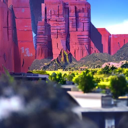 Arizona Landscape in Matte Painting Style