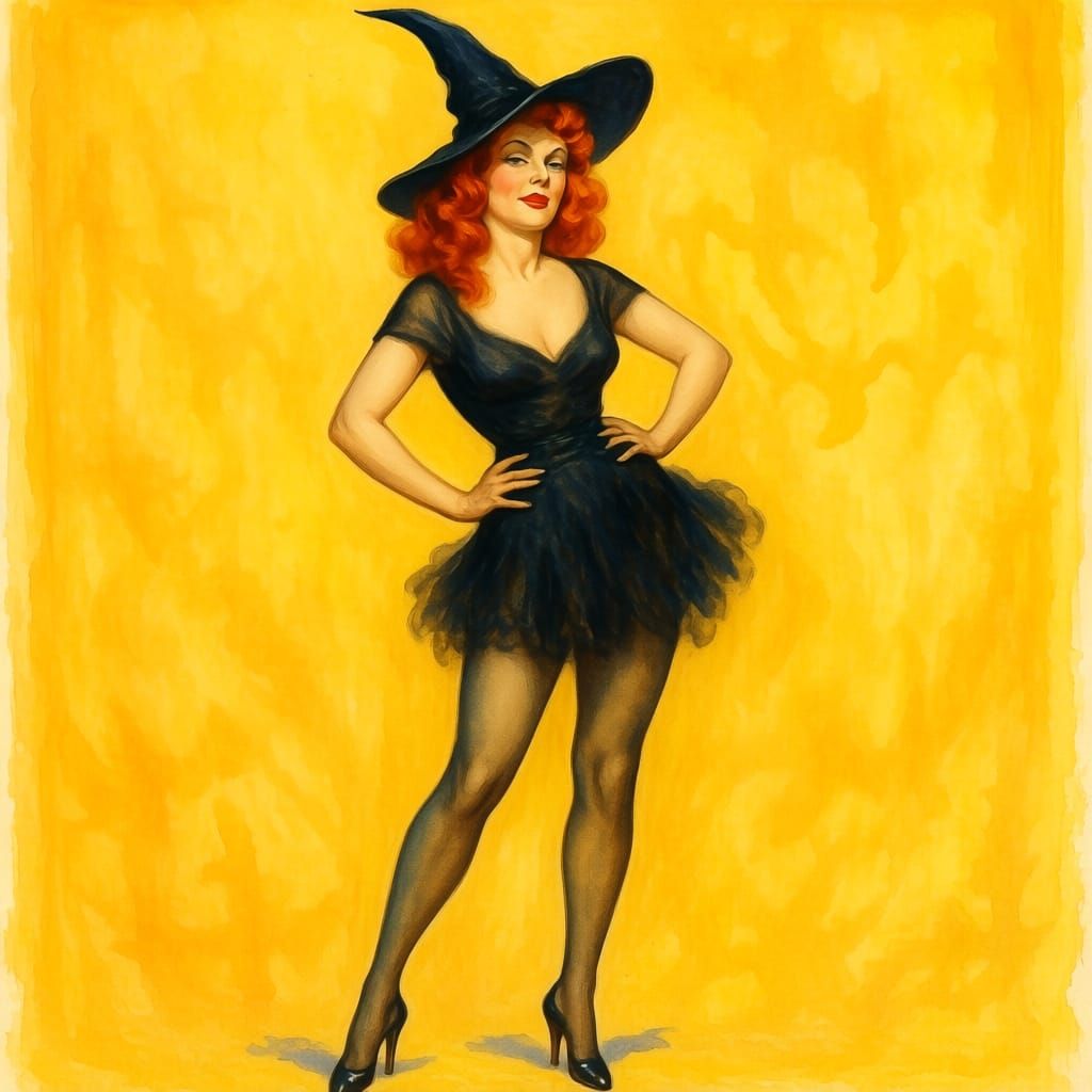 Watercolor Witch Halloween Costume