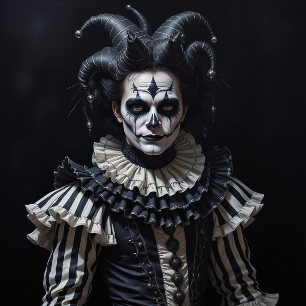 Dark Jester in Gothic Horror Circus