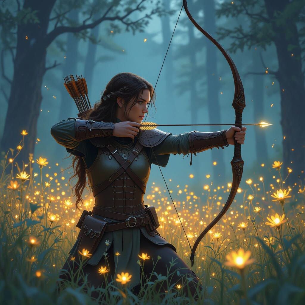 Starlight Archer in Enchanted Woodlands