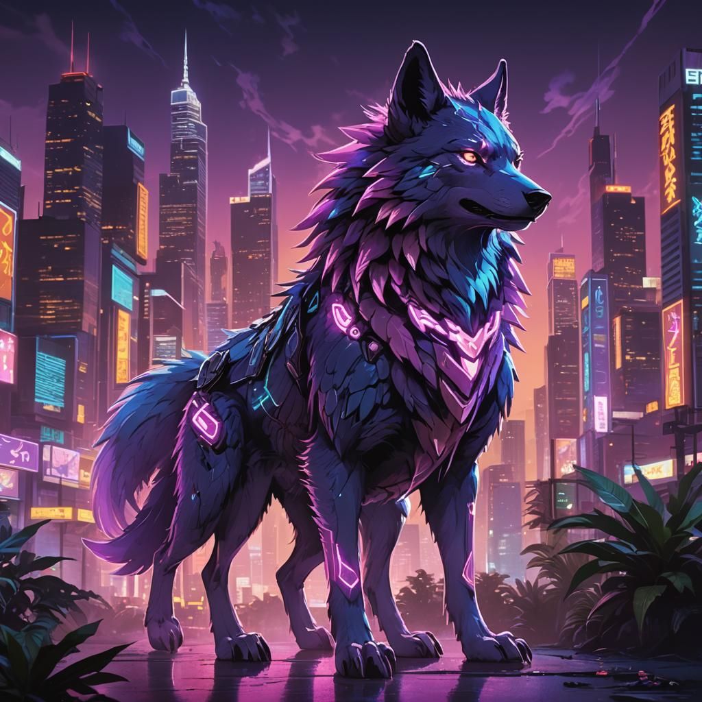 Ethereal Digimon: A Hauntingly Beautiful, Neon Jungle Guardi...