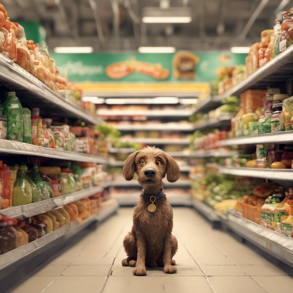 Dog in Supermarket: Aardman Animation Stopmotion