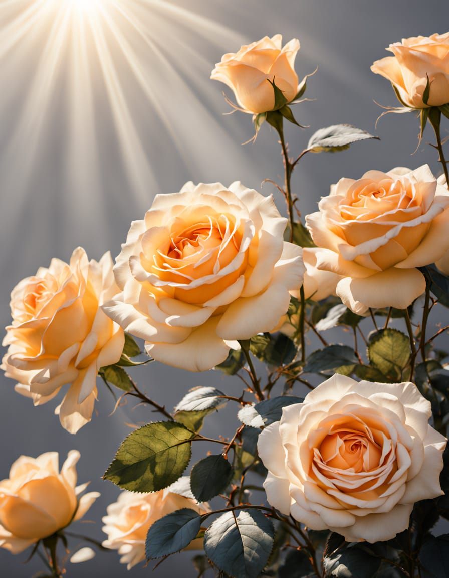 Romantic Interior: Fantasy Art in Soft Golden Light