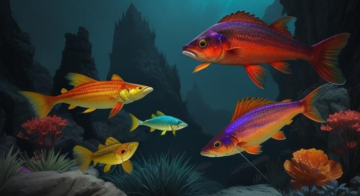 Vast Waterscape Inspired by Rufino Tamayo's Style