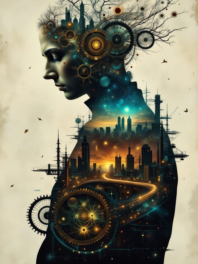 <lora:Double Exposure Flux:1.0> <lora:Double Photoreal v2:1.0> <lora:mystic flux:1.0> Mind of the Architect
• Concept: ...