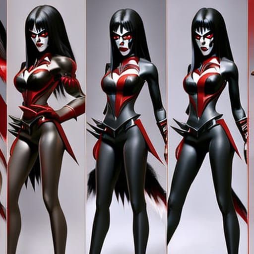 Forbidden Love: Vampire Woman and Werewolf Man