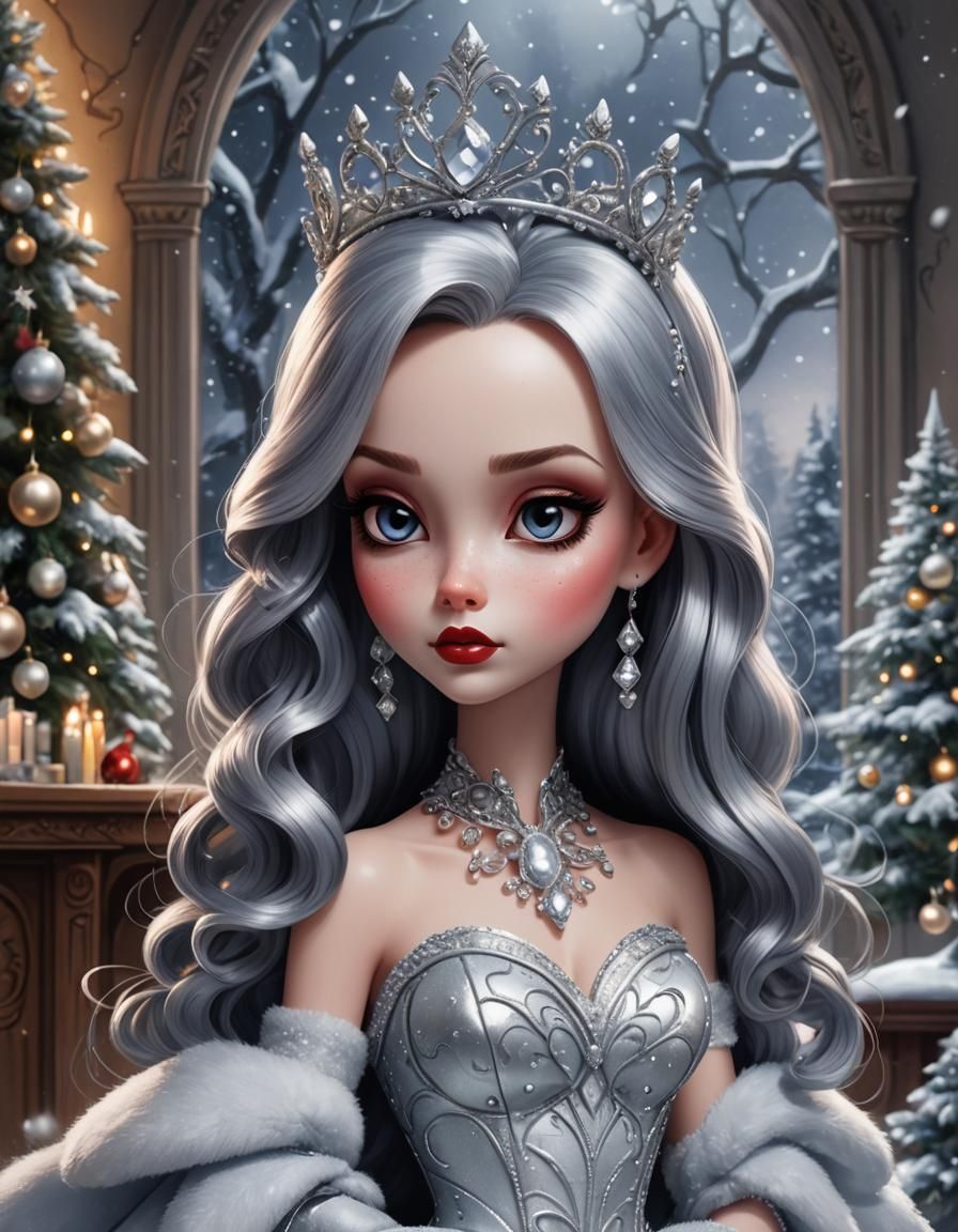 Jessica Rabbit in Silver, Digital Art