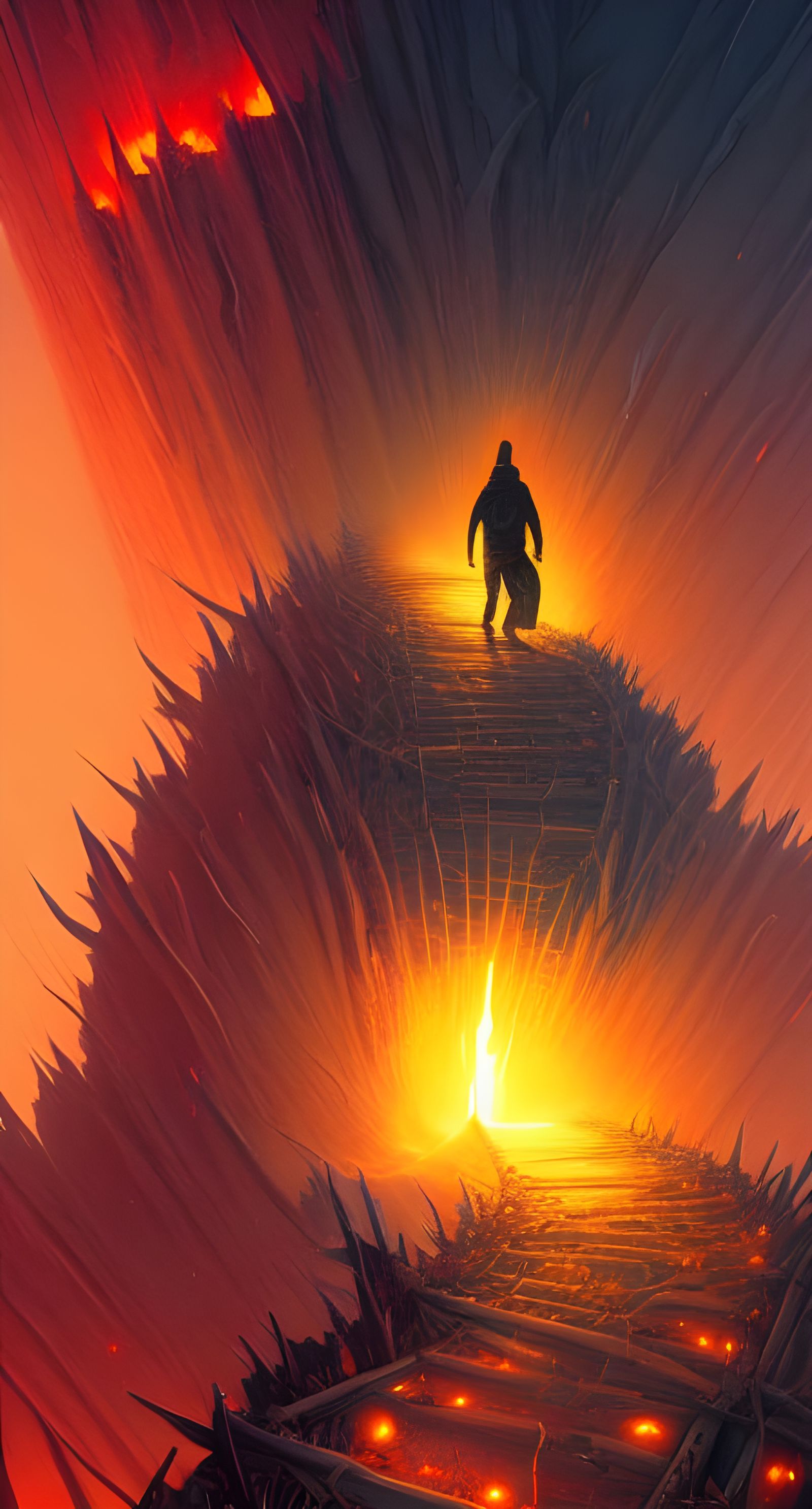 Treacherous Path: A Digital Pop Art Journey