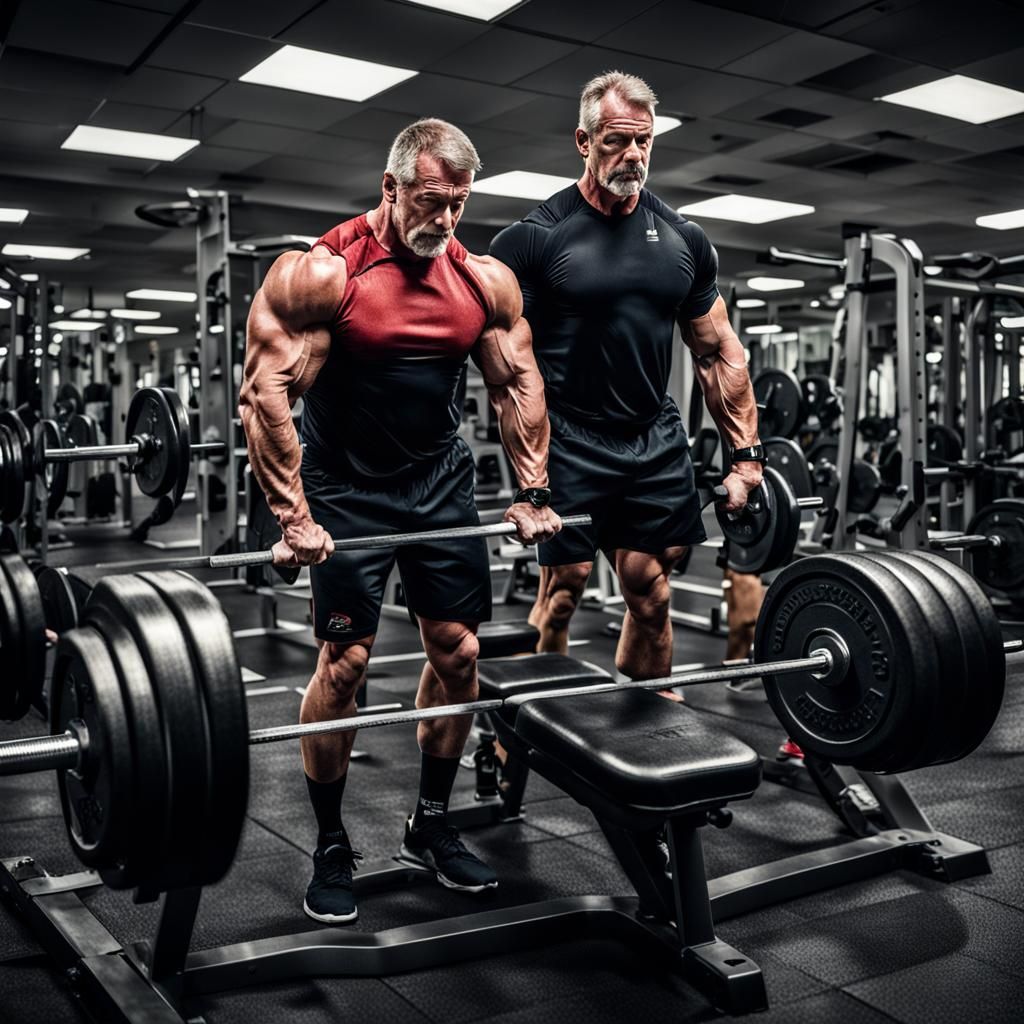 Michael Saylor Bench Press: Hyperrealistic Gym Portrait