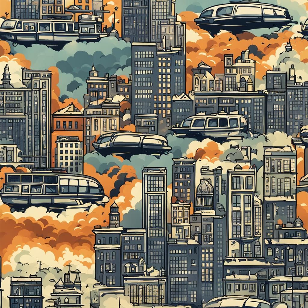 Bomb Blasted City Ruins