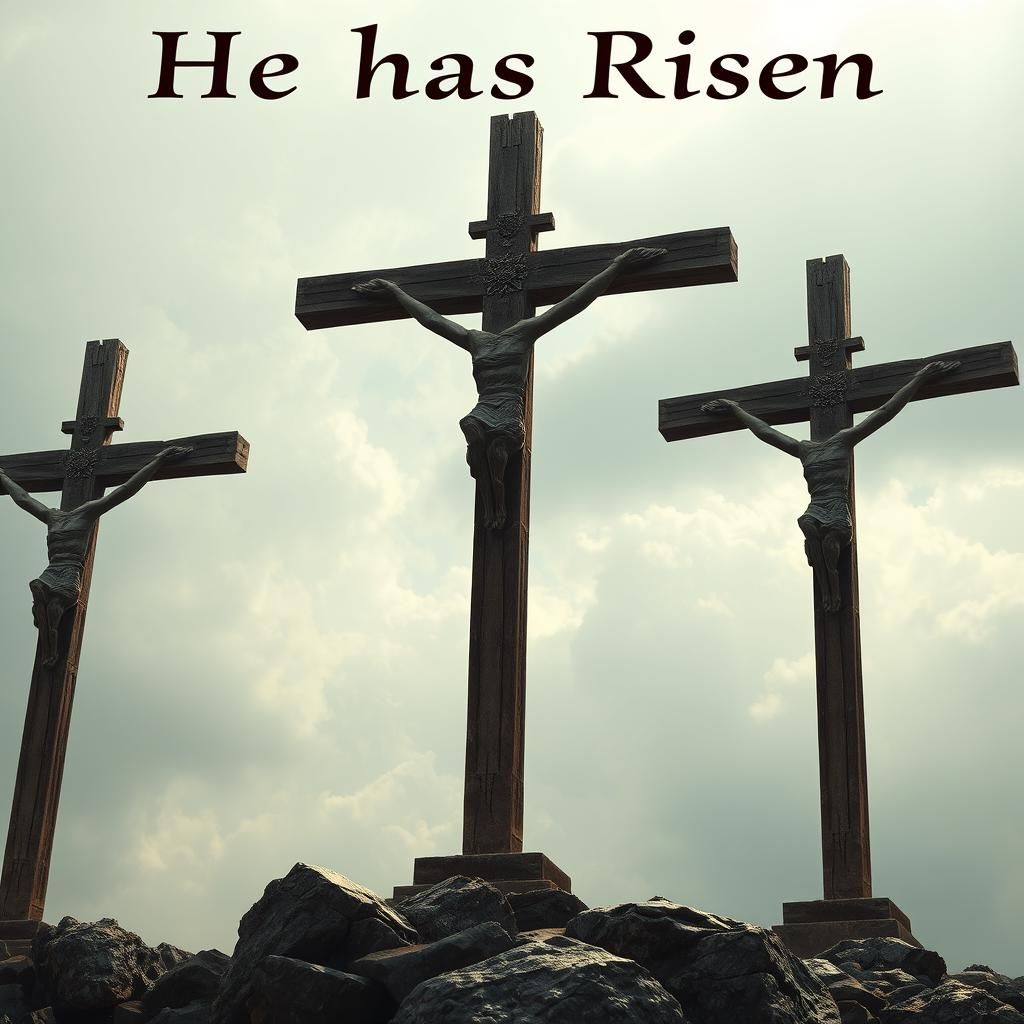 Golgotha: The Three Crosses, Digital Matte Painting