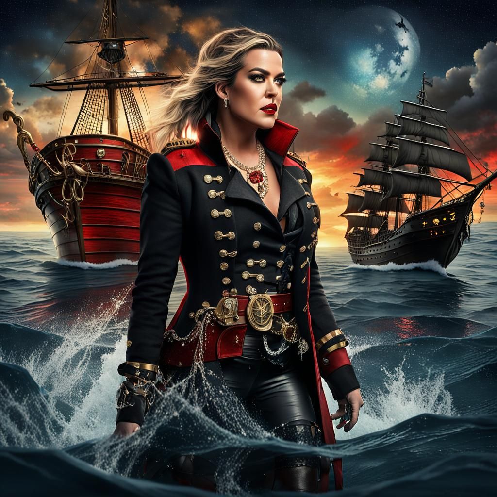 Khloe Kardashian as Pirate of the Caribbean