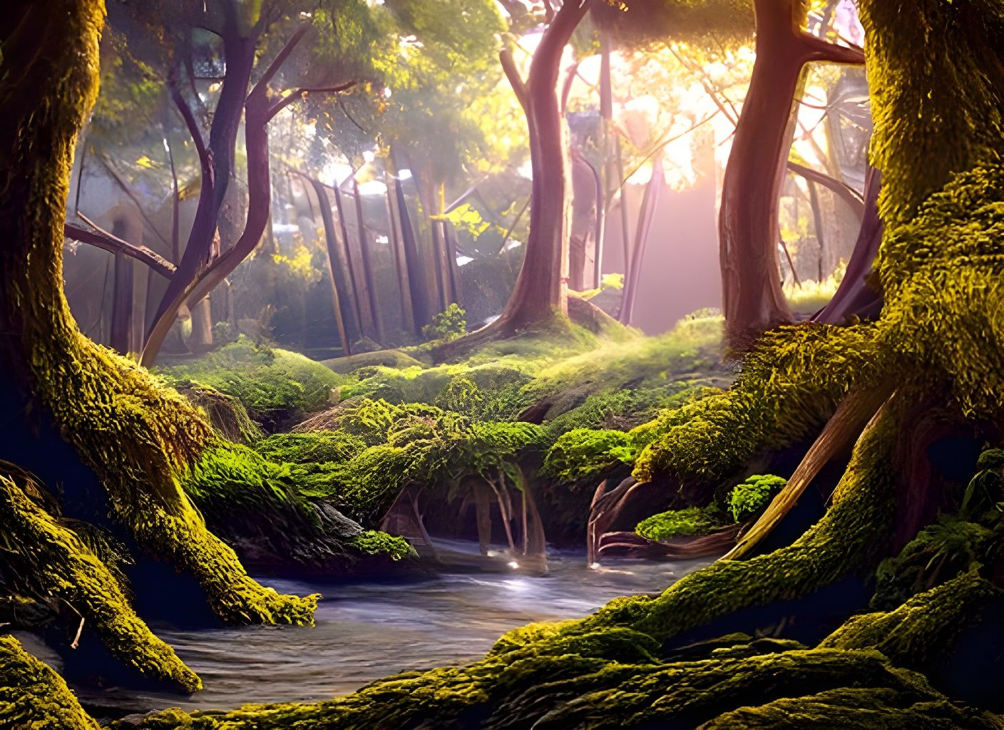 Hyperrealistic Forest Landscape in 8k Resolution