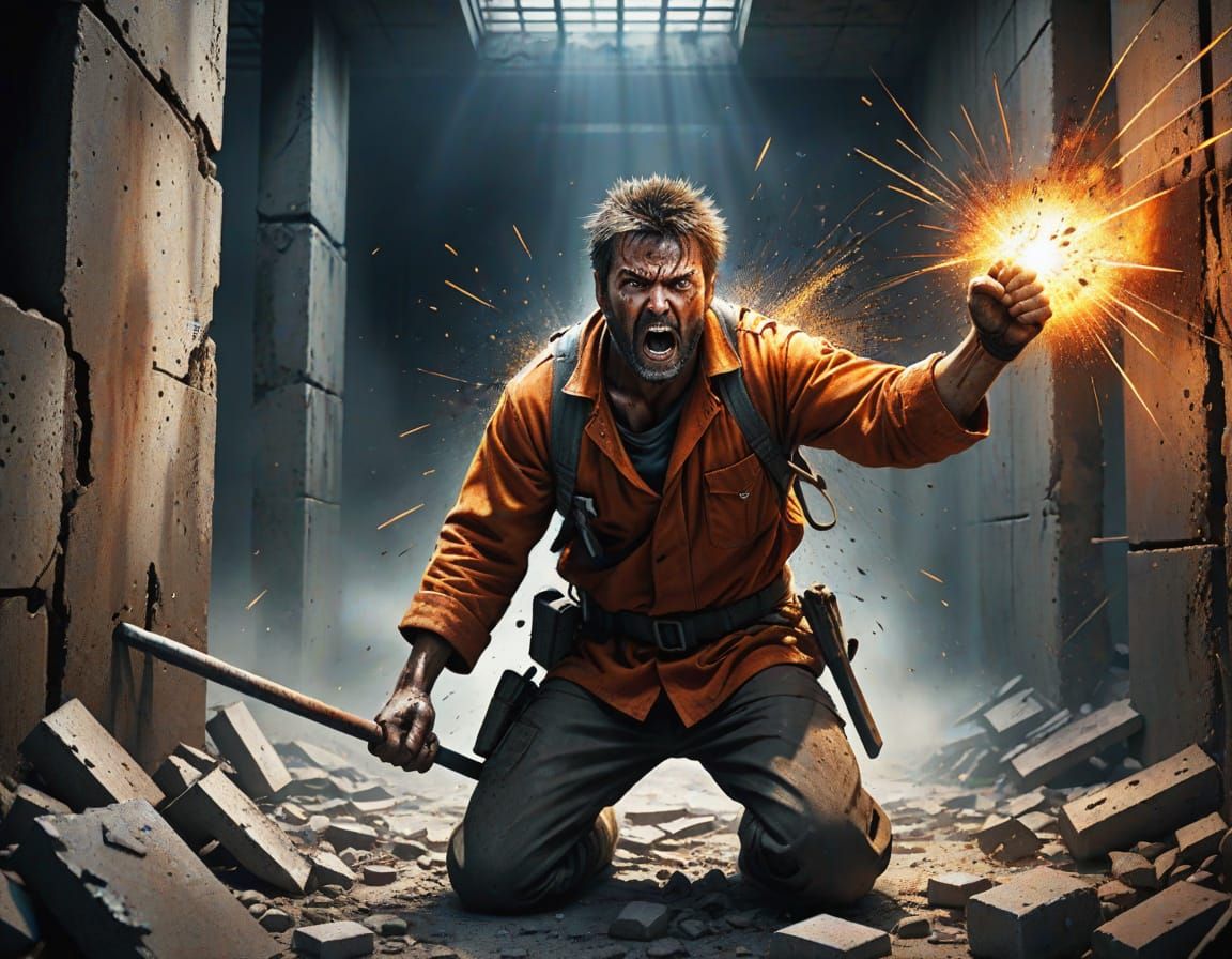 Prisoner Breaks Free in Stunning Hyper-Realistic Digital Art