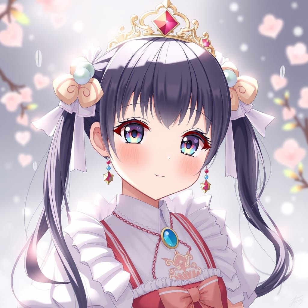 Hyper Realistic Kawaii Ōta Ward Princess in Anime Style