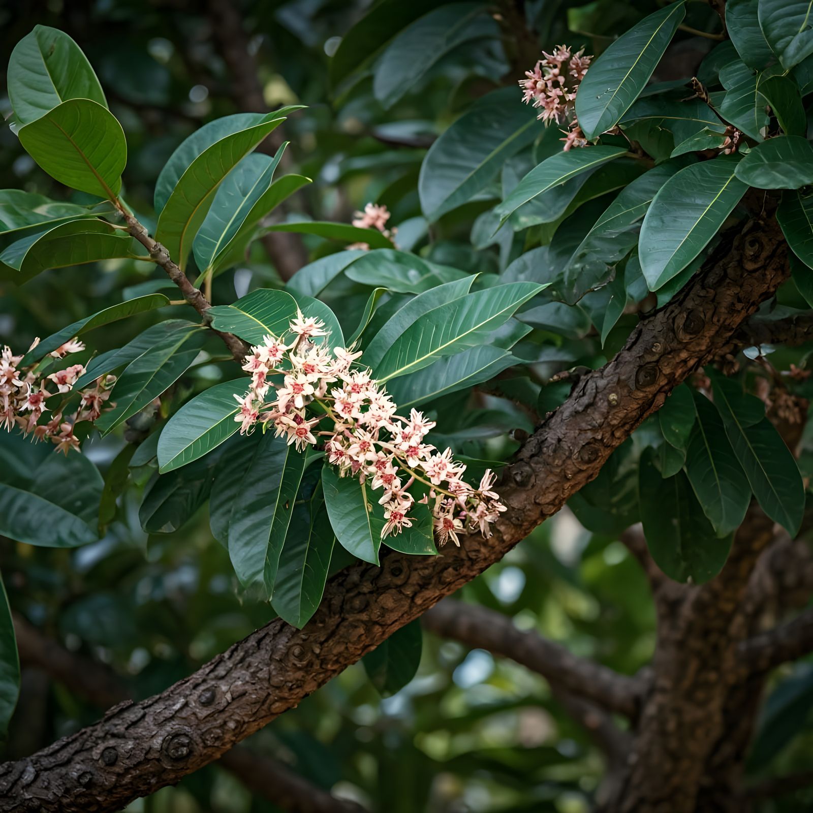 Agarwood Tree: Detailed Botanical Close-Up