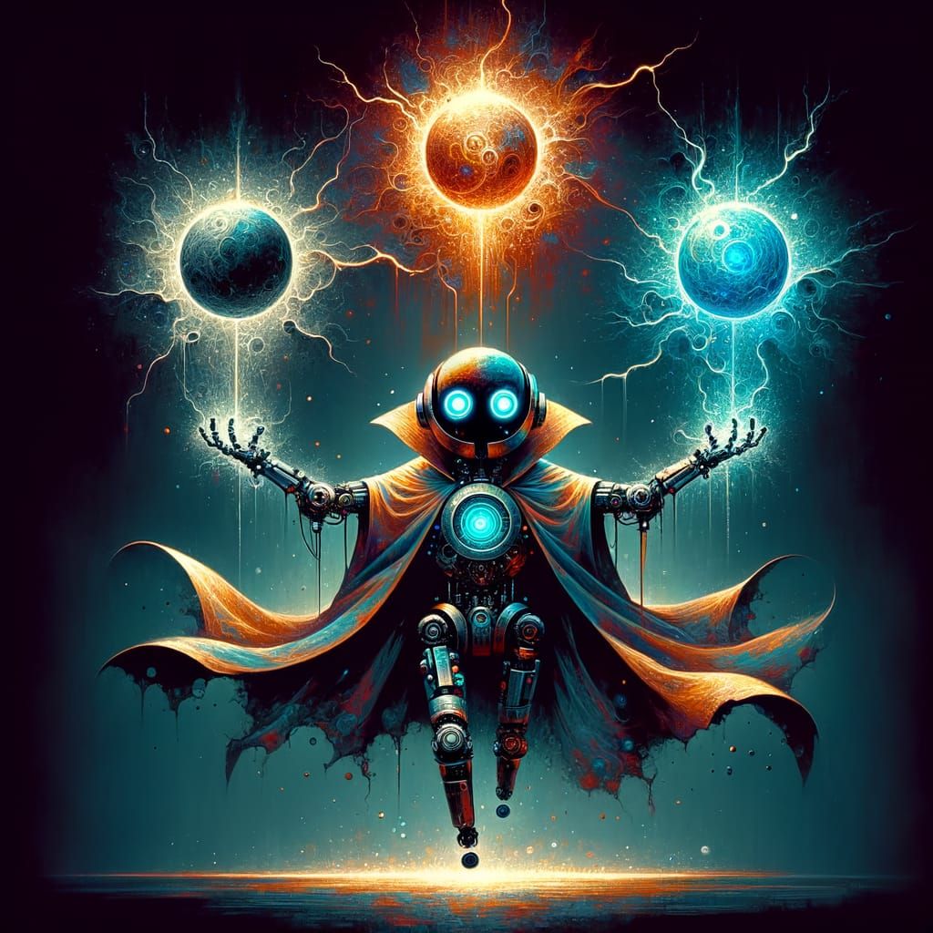 Robot Hero in Winter Wonderland