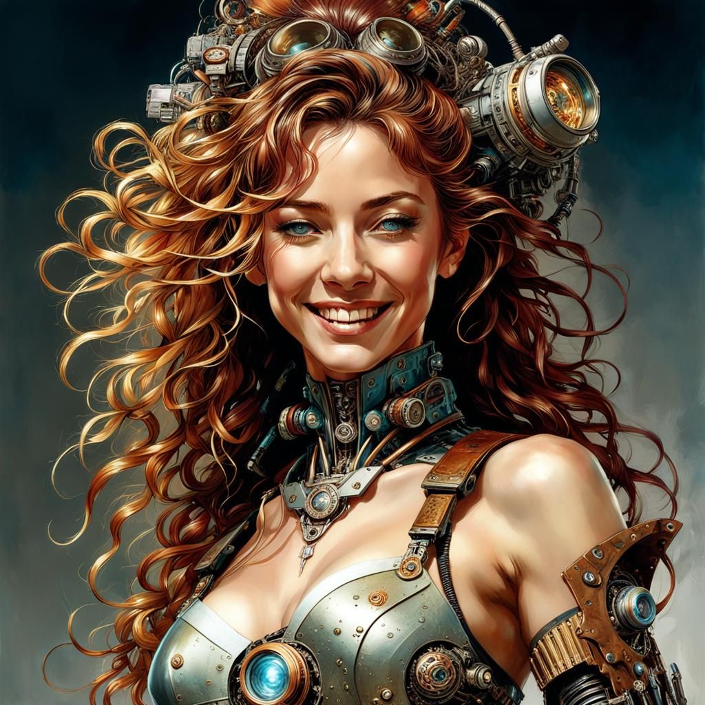 Cyborg steampunk