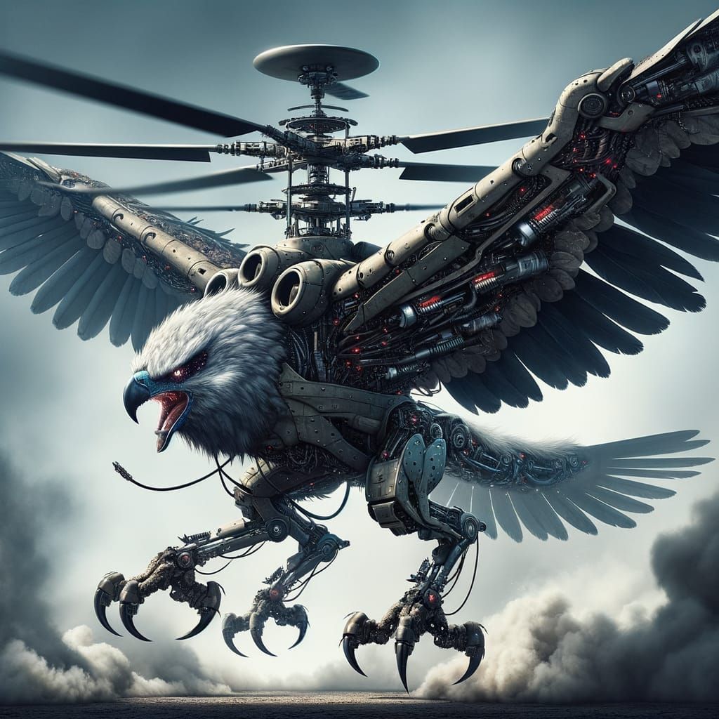 Hybrid Harpy Eagle Helicopter Dominates Battlefield
