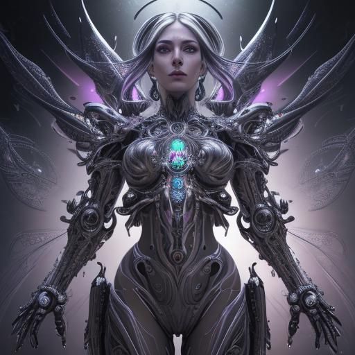 Evolving Spirituality: Ornate Futuristic Concept Art
