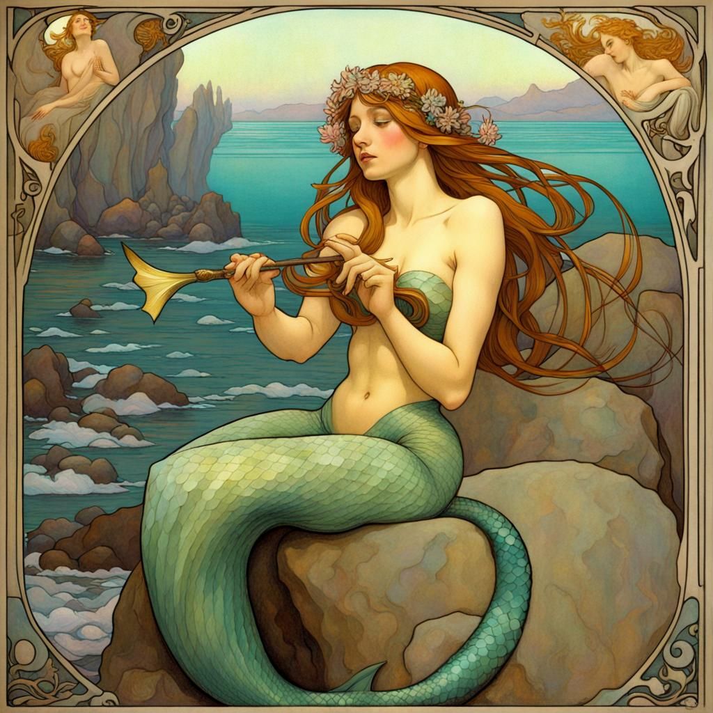 Mermaid's Song: An Art Nouveau Fantasy