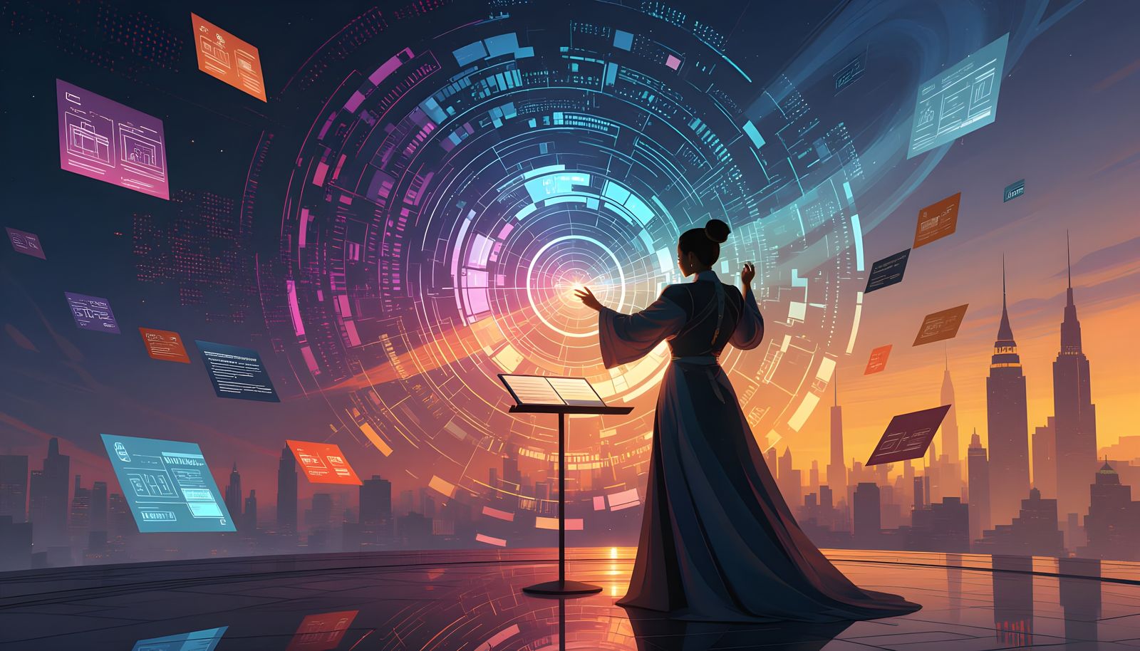 Civic Composer Conducting Digital Data Interface