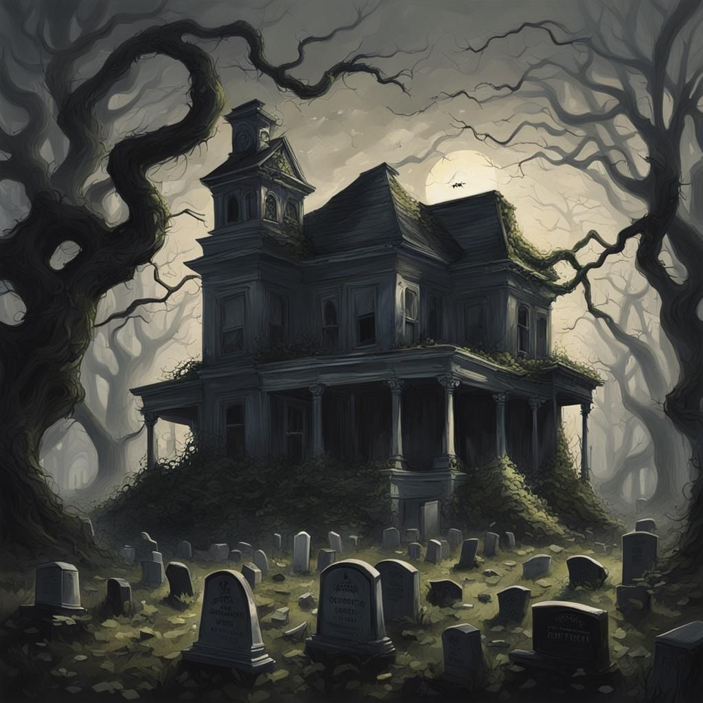 Sinister Abandoned Funeral Home Near Cemetery