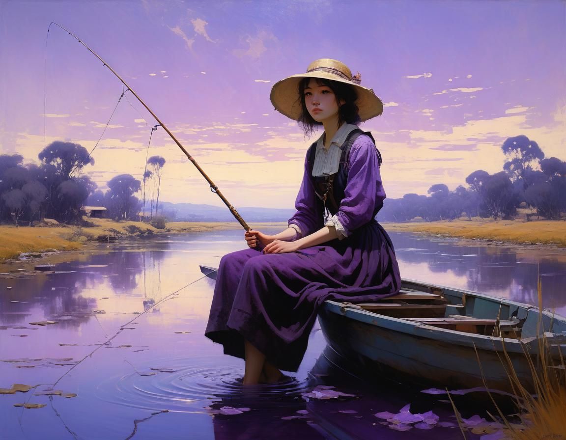 Ethereal Angler Fish in Cel-Shaded Style