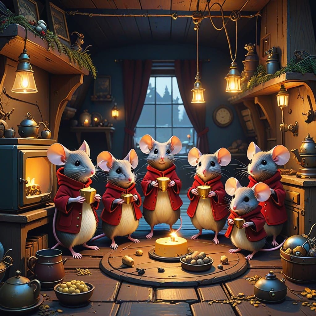 A tiny cozy party