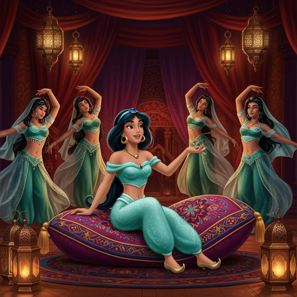 Princess Jasmine Delights in Harem Dance Performance