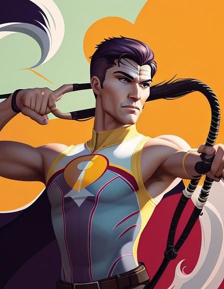 Archer Cartoon Style Vector Art Transformation