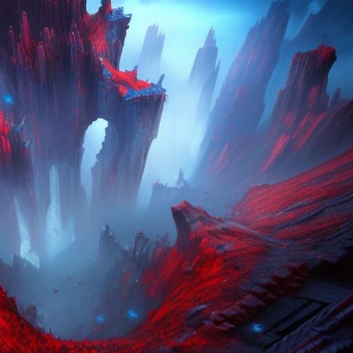 Mystic Abyss: Detailed Fantasy Concept Art