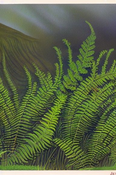 Cretaceous Fern Prairie Landscape