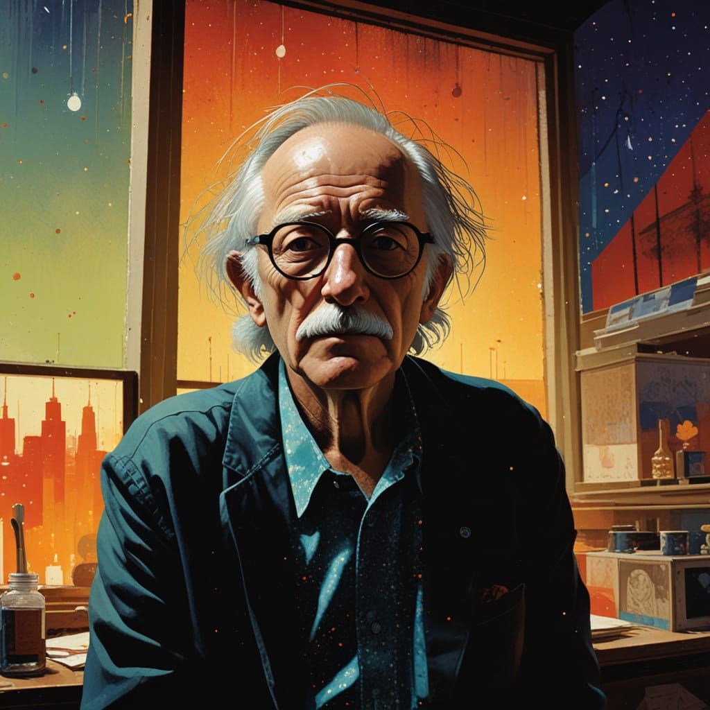 Expressive Color Explosion in Folk Art Style