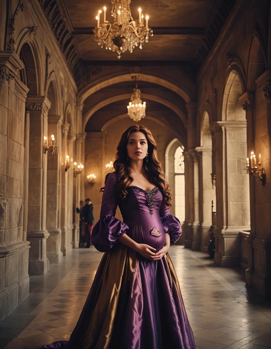 Vanessa from Little Mermaid as Pregnant, Cinematic Still