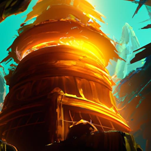 Hyperdetailed Concept Art in Triadic Colors