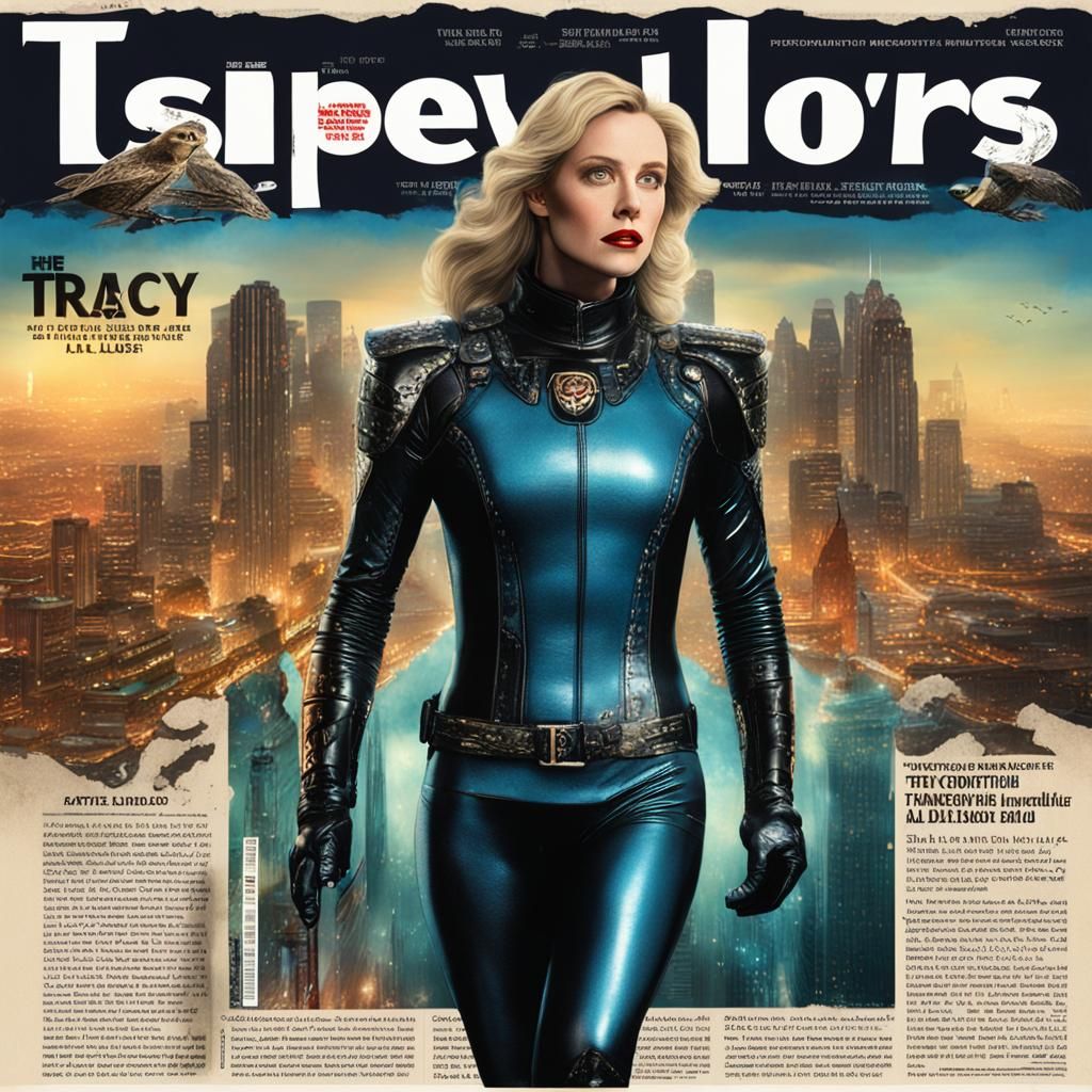 Tabloid Newspaper Headline: Tracy Lord Wears Latex