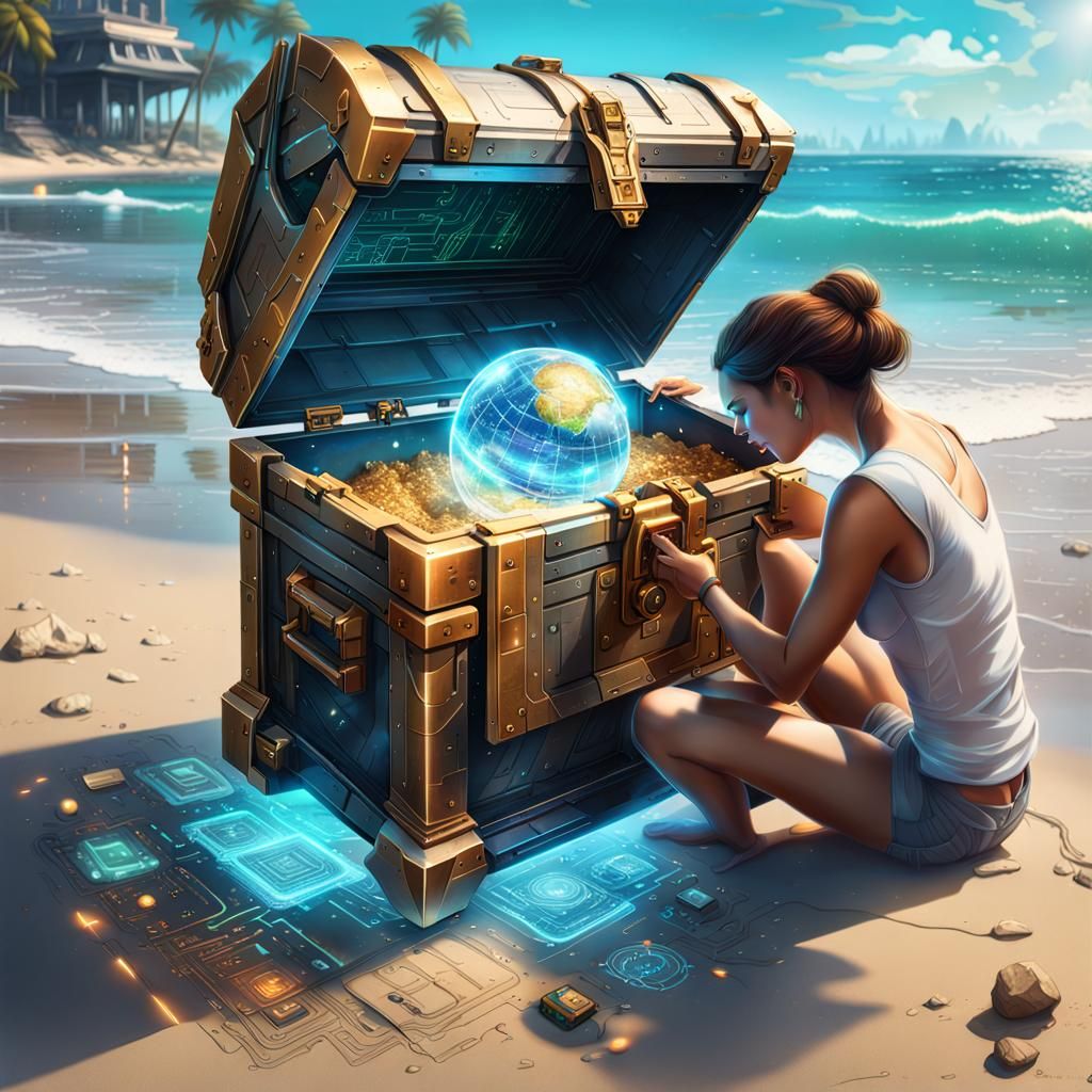 Couple Finds Cyberpunk Globe in Washed Up Treasure