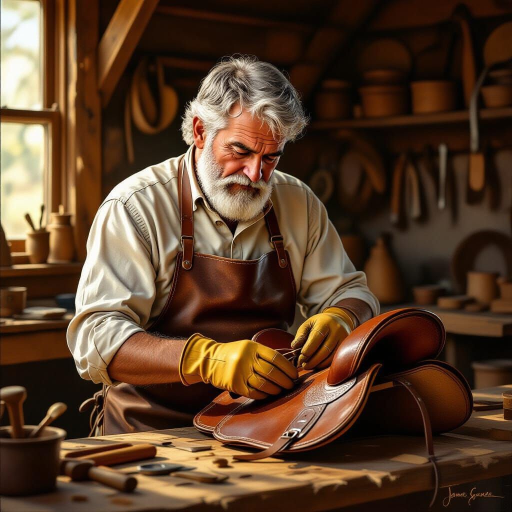 Crafting a Saddle in the Style of Old Masters
