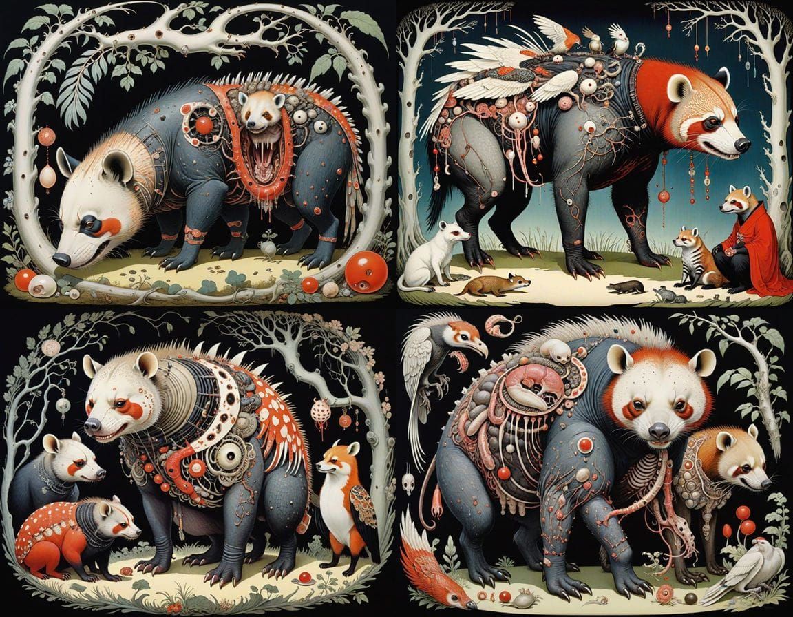 Surreal Nigerian Homunculus as Vivisected Cyberpunk Hybrid