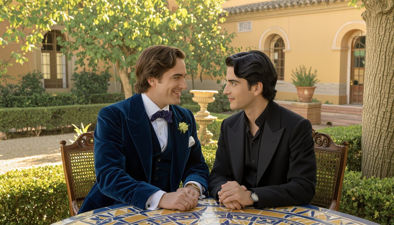 Wilde and Lorca Meet in Seville, in Surrealist Style