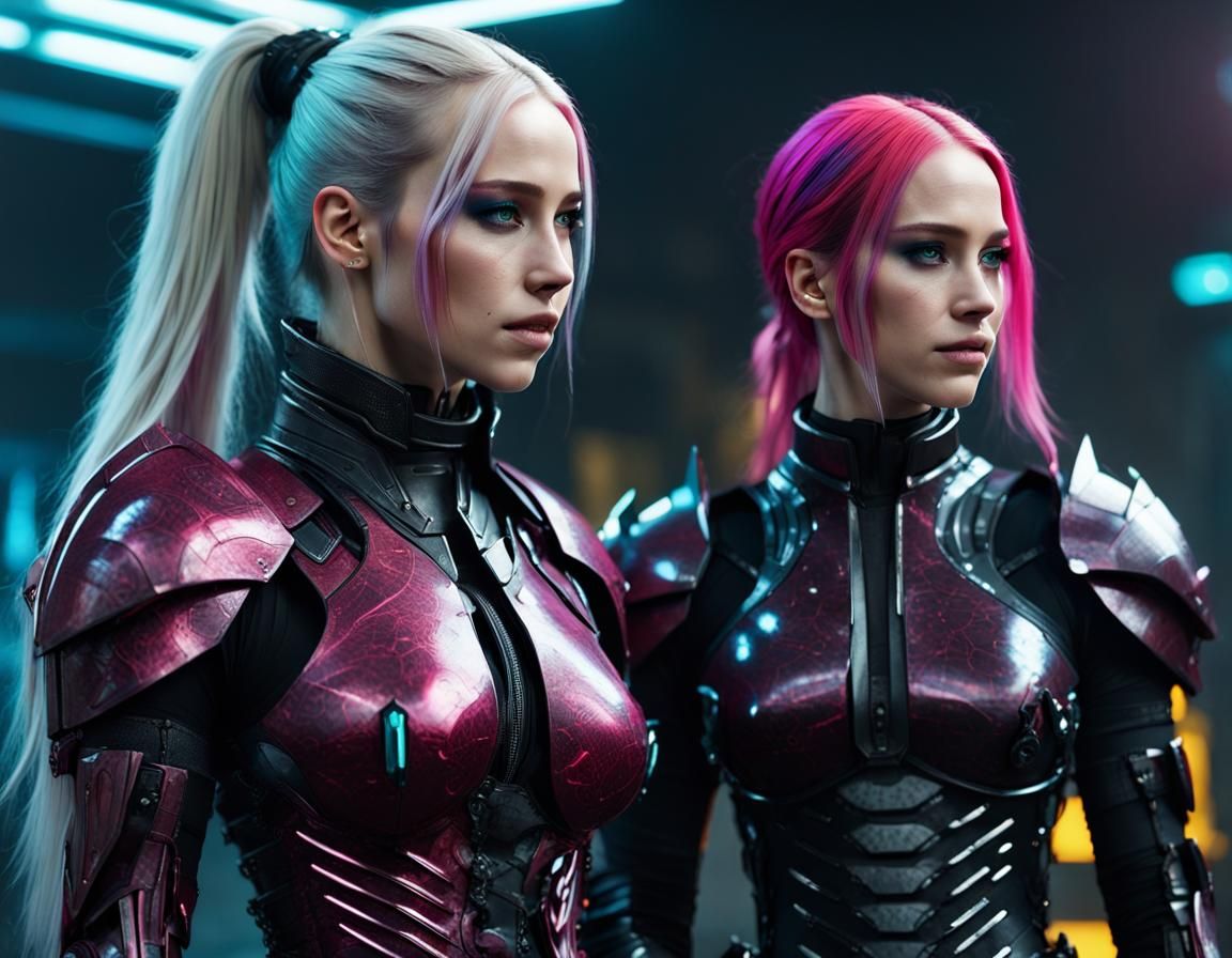 Liv and Jen Cyberpunk