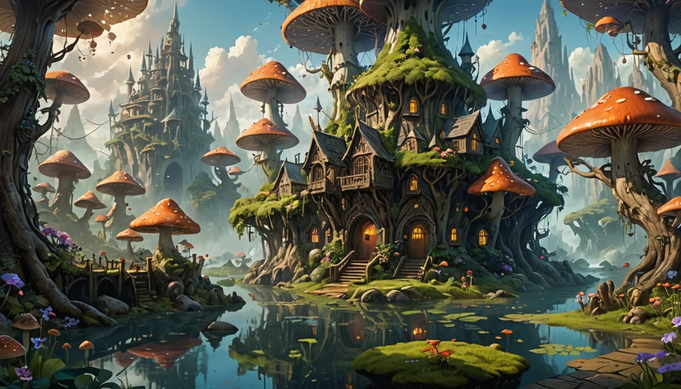 Magical elven city