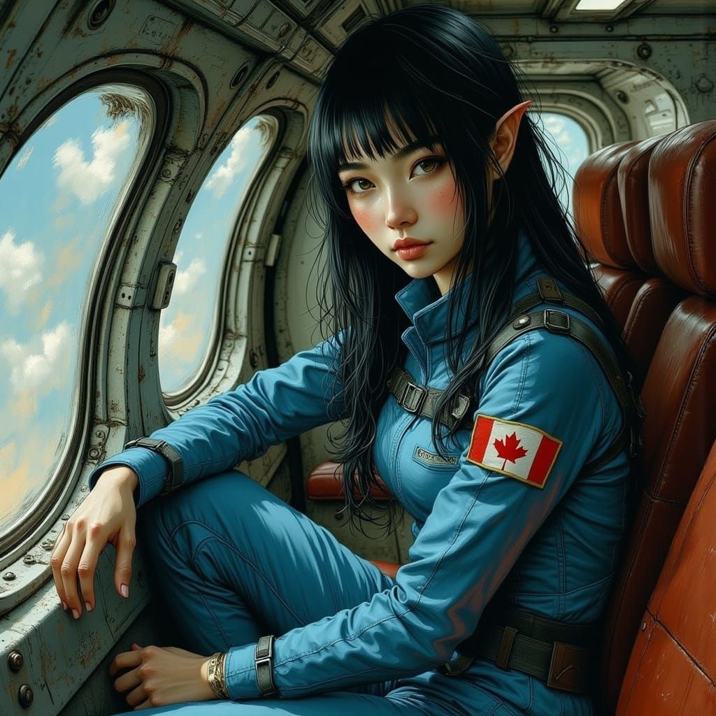 Relaxed during the landing