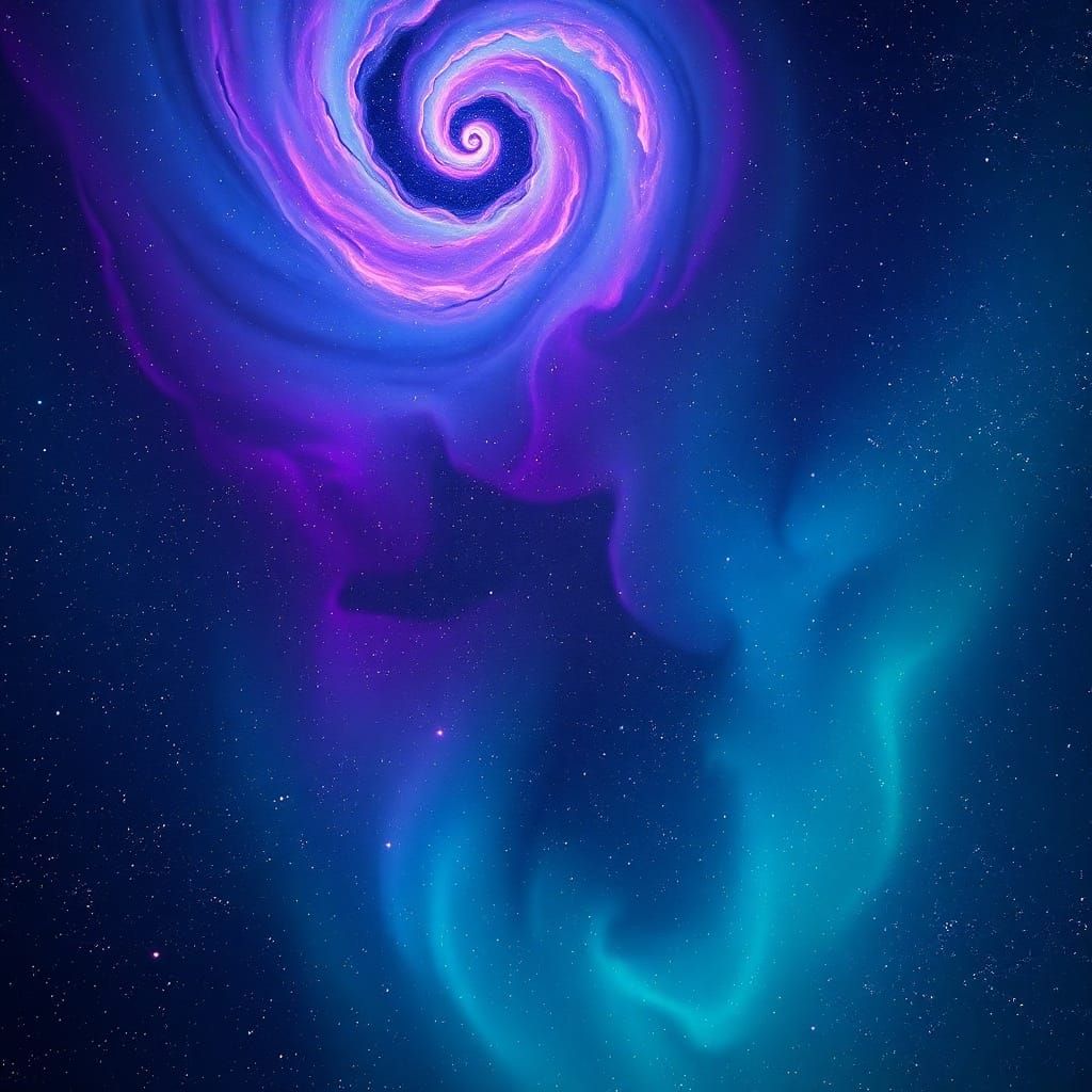 Vibrant Nebula Night Sky with Detailed Constellations