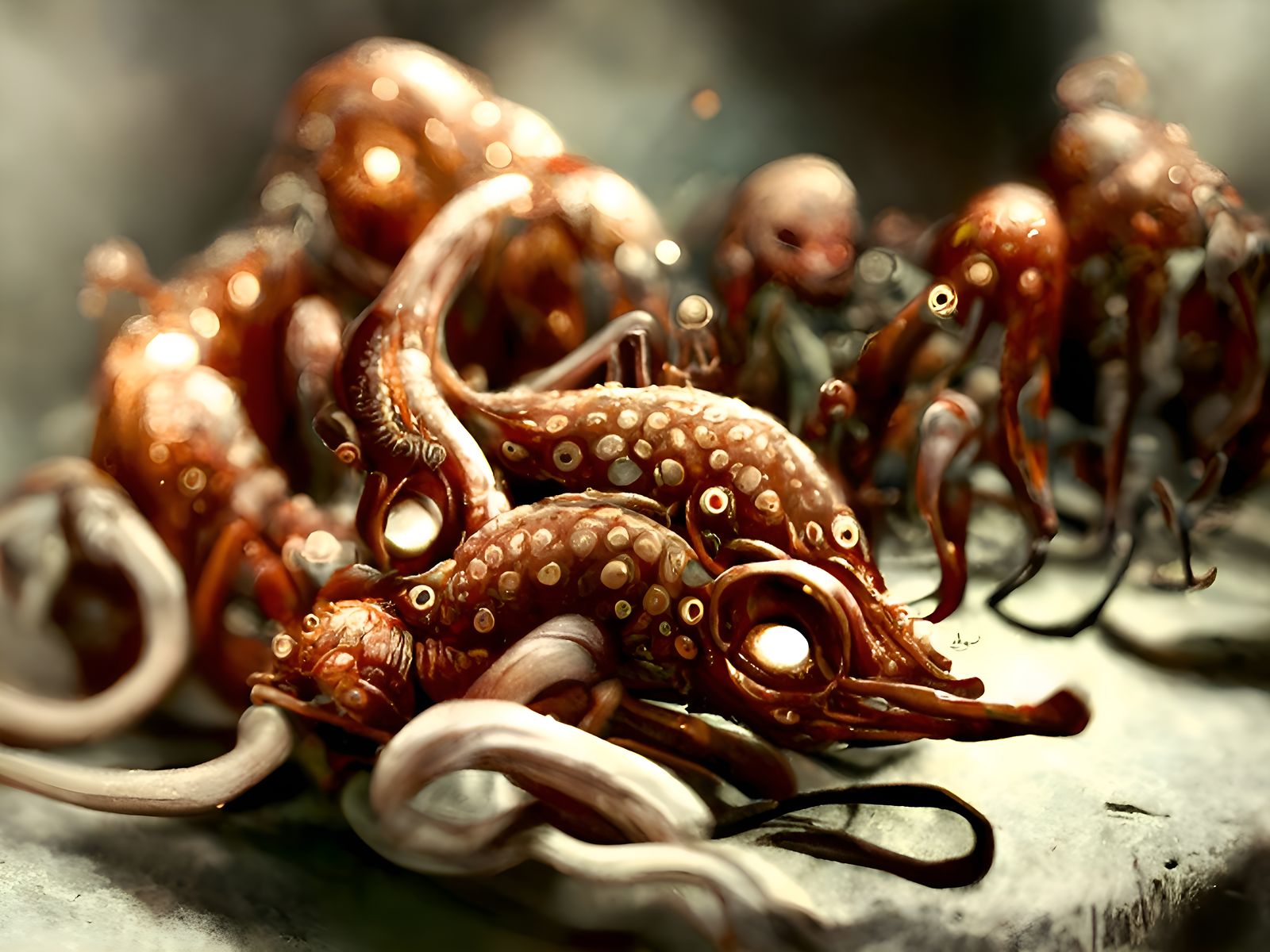 "Crispy, Squid, Snuggle, Launcher, Apocrypha" - v