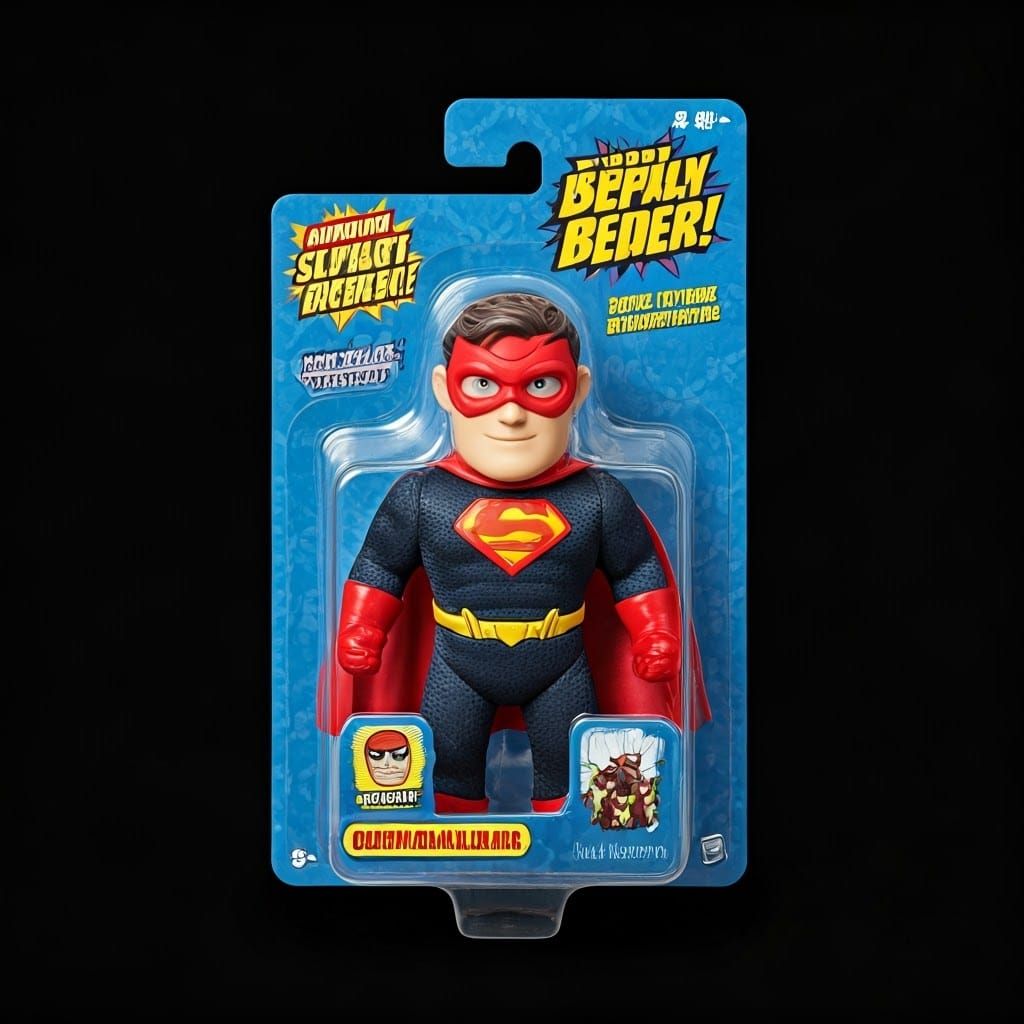 Silly Superhero Unboxed in Plastic Blister Pack